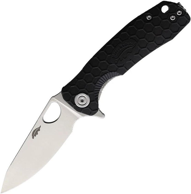 Honey Badger Knives Small Leaf Linerlock Black HB1308 by Honey Badger Knives