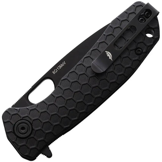 Honey Badger Knives Medium Linerlock Black HB1348 - 3 Inch 8Cr13MoV Stainless Blade by Honey Badger Knives