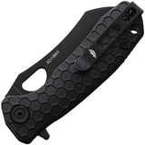 Honey Badger Knives Small Linerlock HB1355 - Compact 2.75in 8Cr13MoV Blade With Black GRN Handle by Honey Badger Knives