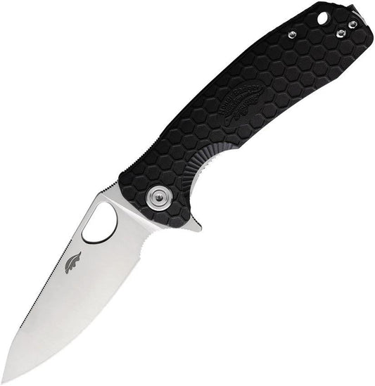 Honey Badger Knives Medium Leaf Linerlock Black HB1386 by Honey Badger Knives