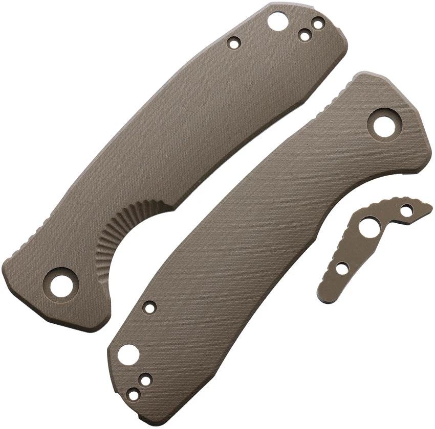 Honey Badger Knives Large Linerlock Handle Tan HB4018 by Honey Badger Knives