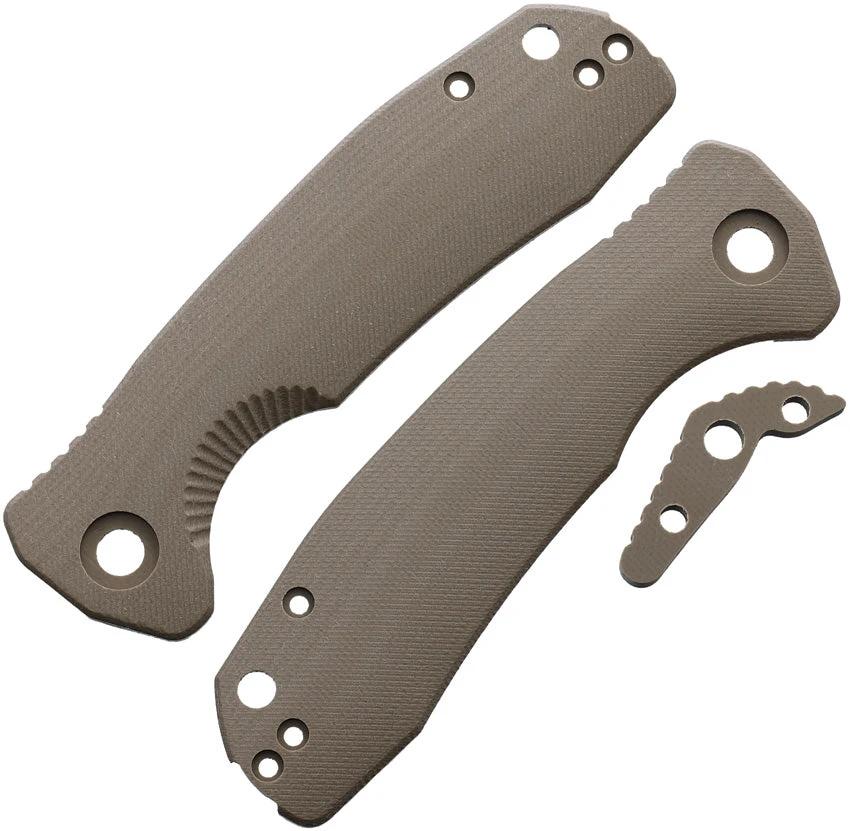 Honey Badger Knives Medium Linerlock Handle Tan HB4038 by Honey Badger Knives
