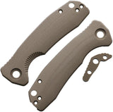 Honey Badger Knives Small Linerlock Handle Desert HB4058 by Honey Badger Knives