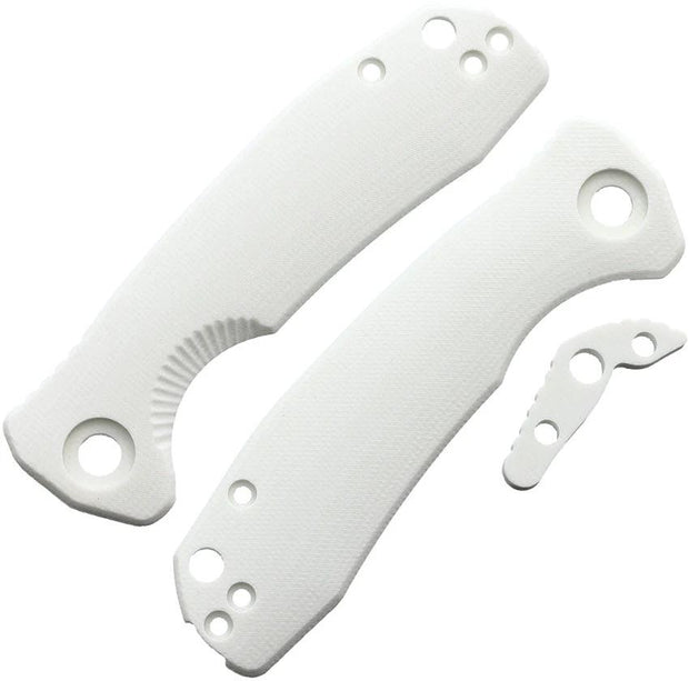 Honey Badger Knives Small Linerlock Handle Wht HB4061 by Honey Badger Knives