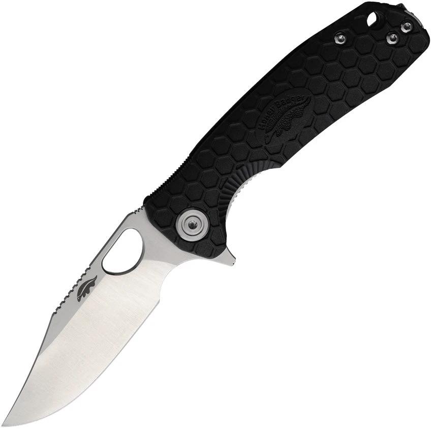 Honey Badger Knives Small Linerlock Clip Black HB4075 by Honey Badger Knives
