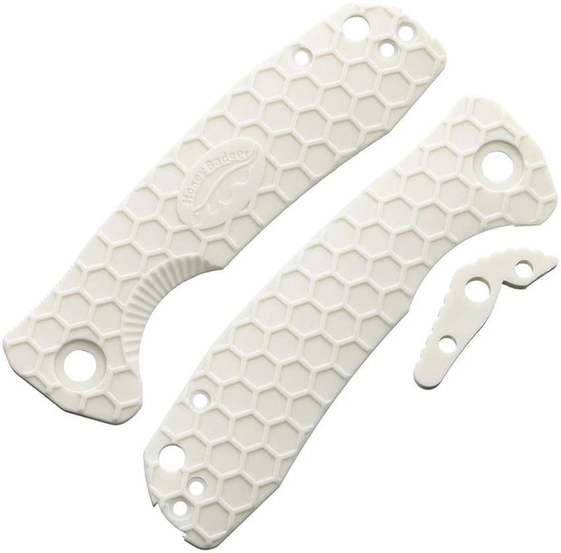 Honey Badger Knives Medium Linerlock Handle White HB5035 by Honey Badger Knives