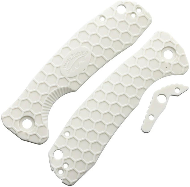 Honey Badger Knives Large Linerlock Handle White HB5036 by Honey Badger Knives