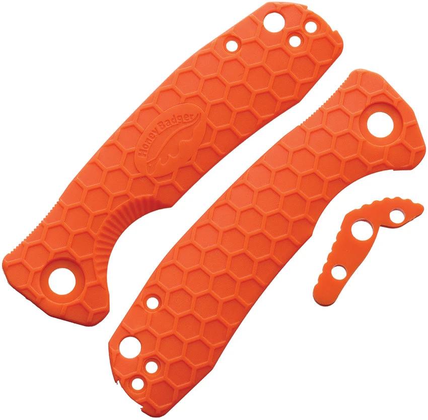 Honey Badger Knives Small Linerlock Handle Orange HB5037 by Honey Badger Knives