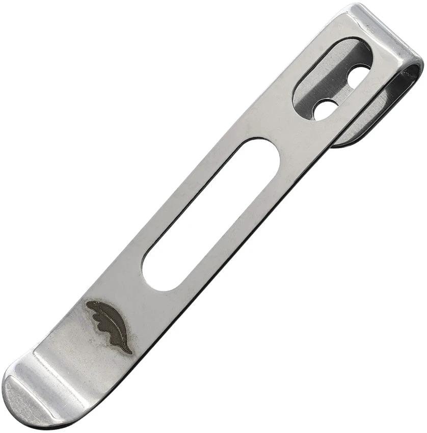Honey Badger Knives Large Pocket Clip Satin HB5083 by Honey Badger Knives