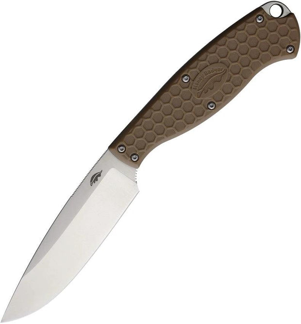 Honey Badger Knives Camp Knife Tan HB5302 by Honey Badger Knives