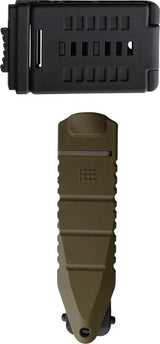 Halfbreed Blades Compact Clearance Knife Gen 2 CCK 01 OD Green Spear Point Bohler K110 Partial Serration Full Tang by Halfbreed Blades