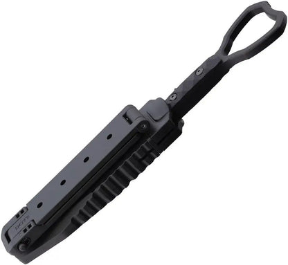 Halfbreed Blades Compact Clearance Knife Gen 2 CCK01 Black - K110 Steel Partial Serration Full Tang G10 by Halfbreed Blades