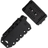 Halfbreed Blades Compact Field Knife - Black PVD Coated Drop Point Blade, Full Tang, Skeletonized Handle by Halfbreed Blades