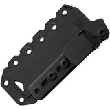 Halfbreed Blades Compact Field Knife PVD Wharncliffe CFK-04-BLK - Full Tang Skeletonized Handle Ulticlip DOTS Clip by Halfbreed Blades