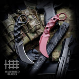 Halfbreed Blades Close Quarters Battle Bundle CQB-02P Bundle - Full Tang Talon Blade With Black PVD K340 ISODUR by Halfbreed Blades