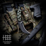 Halfbreed Blades CQB 02P OD Close Quarters Battle Knife - 7.5in Overall 3.5in Talon Blade Full Tang G10 Handle by Halfbreed Blades