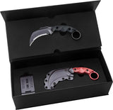 Halfbreed Blades Close Quarters Battle Bundle CQB-02PS Black - Full Tang Talon Blade 3.5in And Red Training Knife by Halfbreed Blades