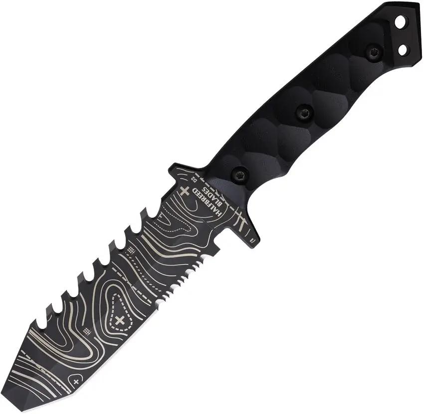 Halfbreed Blades Emergency Rescue Knife Topo ERK-01 TOPO BLK by Halfbreed Blades
