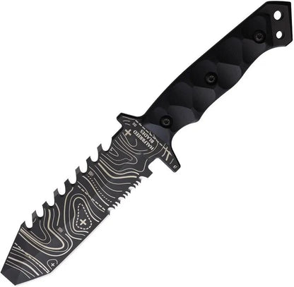Halfbreed Blades Emergency Rescue Knife Topo ERK-01 TOPO BLK by Halfbreed Blades