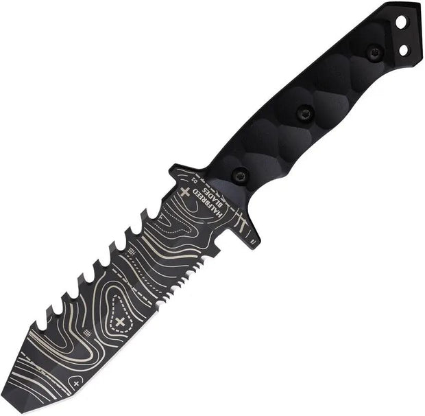 Halfbreed Blades Emergency Rescue Knife Topo ERK-01 TOPO BLK by Halfbreed Blades