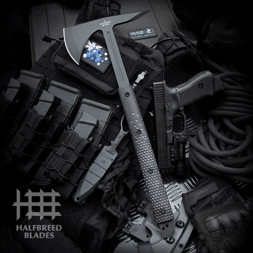 Halfbreed Blades Large Breaching Axe Black LBA-01 BLK by Halfbreed Blades