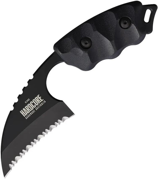 Hardcore Hardware Australia LFK-01 Gen 2 Fixed Blade Blk LFK-01S-K340 BLACK by Hardcore Hardware Australia