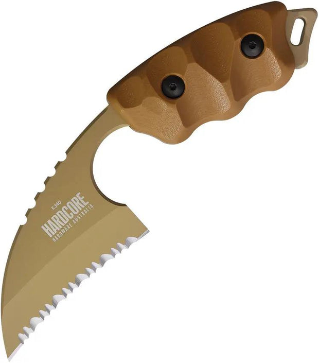 Hardcore Hardware Australia LFK-01 Gen 2 Fixed Blade DE LFK-01S-K340 DARK EARTH by Hardcore Hardware Australia