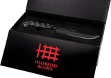 Halfbreed Blades Large Infantry Knife Gen 2 Blk K340 - Sawback Clip Point With Partial Serration And Full Tang by Halfbreed Blades