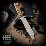 Halfbreed Blades Large Infantry Knife Gen 2 DE LIK-01PS GEN 2 DE K340 by Halfbreed Blades