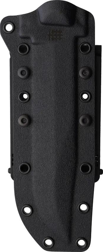 Halfbreed Blades Large Infantry Knife Gen II OD Green Sawback with Teflon Coated Serrated Clip Point Blade by Halfbreed Blades