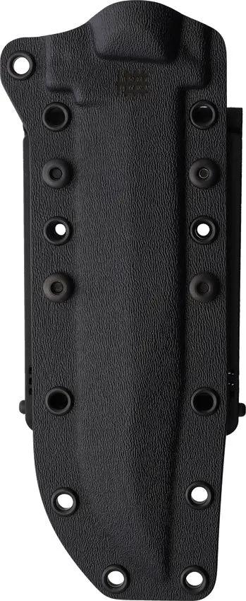 Halfbreed Blades Large Infantry Knife Gen 2 - Black K340 ISODUR Teflon Coated Clip Point Blade With G10 Handle by Halfbreed Blades