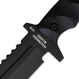 Halfbreed Blades Large Infantry Knife Gen 2 - Black K340 ISODUR Teflon Coated Clip Point Blade With G10 Handle by Halfbreed Blades