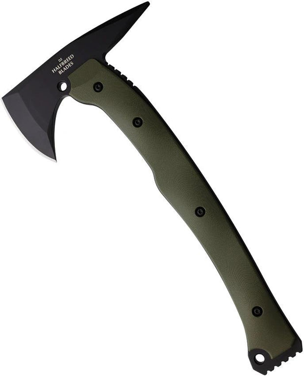 Halfbreed Blades Large Rescue Axe doutone LRA-01 BLK/ODG by Halfbreed Blades