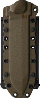 Halfbreed Blades Large Survival Knife OD LSK-01 - Sawback Spear Point Blade with Bow Drill On Both Sides, Full Tang by Halfbreed Blades