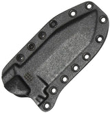 Halfbreed Blades Medium Clearance Knife MCK-02 - 4.5 Inch Bohler K110 Stainless Drop Point Blade With Black G10 Handle by Halfbreed Blades