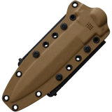 Halfbreed Blades Medium Infantry Knife - Dark Earth Teflon Coated 6.5 Inch Spear Point Blade With G10 Handle by Halfbreed Blades