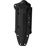 Halfbreed Blades Medium Infantry Knife - Black Teflon Coated Spear Point Blade Full Tang Lanyard Hole by Halfbreed Blades