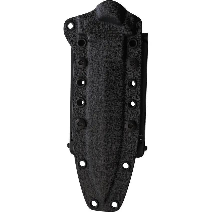 Halfbreed Blades Medium Infantry Knife - Black Teflon Coated Spear Point Blade Full Tang Lanyard Hole by Halfbreed Blades