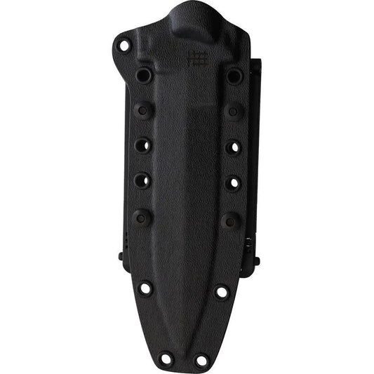 Halfbreed Blades Medium Infantry Knife - Black Teflon Coated Spear Point Blade Full Tang Lanyard Hole by Halfbreed Blades
