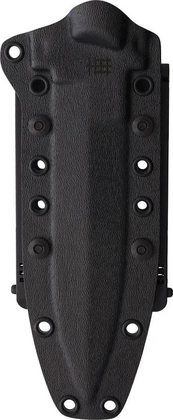 Halfbreed Blades Medium Infantry Knife Black MIK-01PS - Full Tang D2 Spear Point With Kydex MOLLE Sheath And G10 Handle by Halfbreed Blades