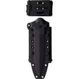 Halfbreed Blades Medium Infantry Knife MIK-01PS BLK - Black Teflon Coated Partial Serrated K110 Spear Point Blade by Halfbreed Blades