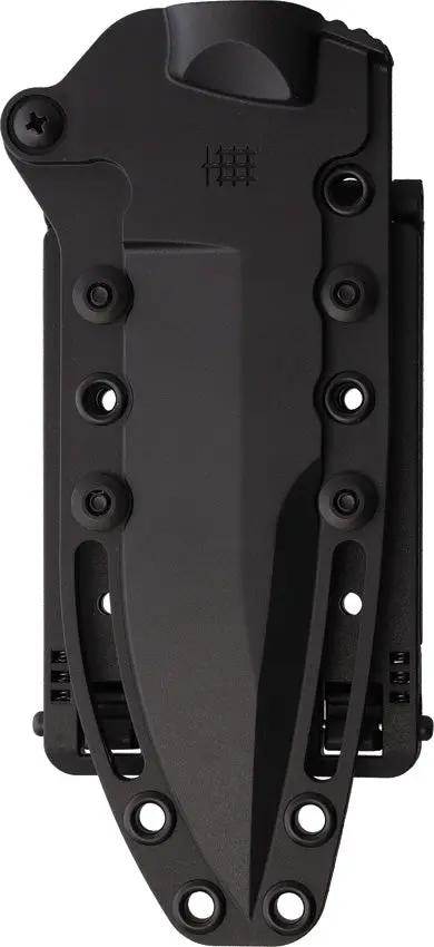 Halfbreed Blades Medium Infantry Knife K340 MIK-03P Black G2 - ISODUR Bohler K340 Steel Sawback Full Tang by Halfbreed Blades