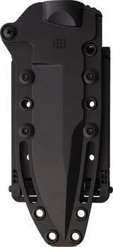 Halfbreed Blades Medium Infantry Knife K340 MIK-03P Black G2 - ISODUR Bohler K340 Steel Sawback Full Tang by Halfbreed Blades