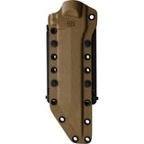Halfbreed Blades Medium Infantry Knife DE MIK-05P DE - 11.75in Overall, 6.75in Dark Earth Teflon Coated Tanto Blade by Halfbreed Blades