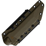 Halfbreed Blades MIK-05PS Medium Infantry Knife OD - Teflon Coated Partially Serrated Tanto With Full Tang MOLLE Sheath by Halfbreed Blades