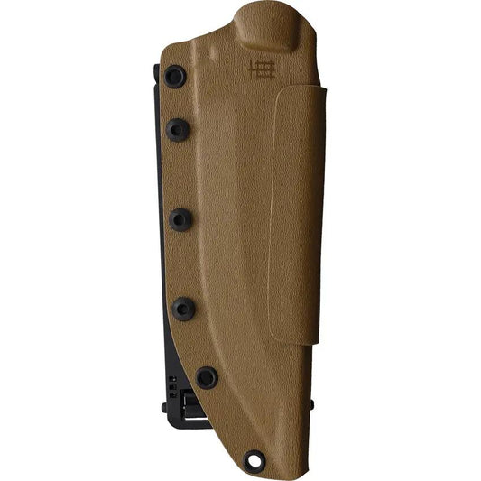 Halfbreed Blades Medium Infantry Knife - Dark Earth Teflon Coated Premium Steel Blade Full Tang Black G10 Handle by Halfbreed Blades