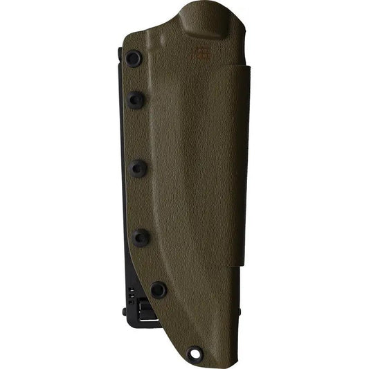 Halfbreed Blades Medium Infantry Knife OD Green - Teflon Coated 6.75 Inch Blade, Full Tang, Kydex MOLLE Sheath by Halfbreed Blades