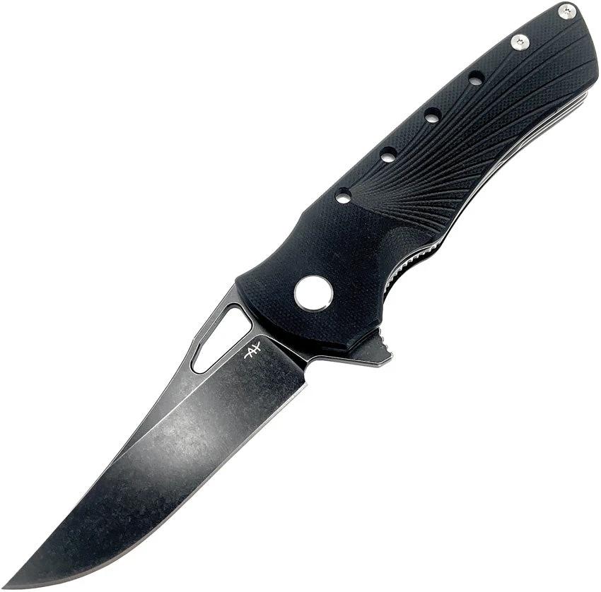 Heibel Knives Blackhawk Linerlock Black HKBLKBB by Heibel Knives