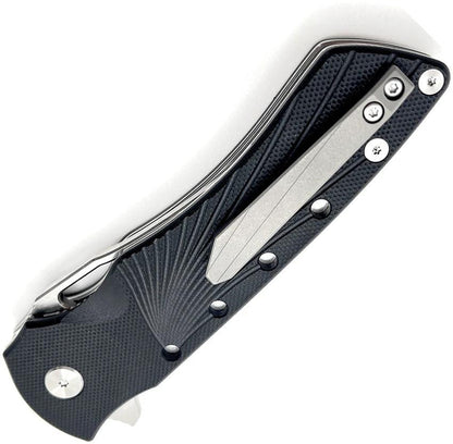 Heibel Knives Blackhawk Linerlock Black HKBLKRB by Heibel Knives