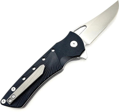 Heibel Knives Blackhawk Linerlock Black HKBLKRB by Heibel Knives